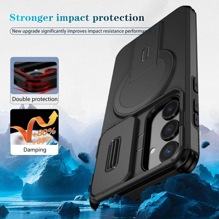 For Samsung Galaxy S24+ 5G Sliding Camshield MagSafe Holder Phone Case