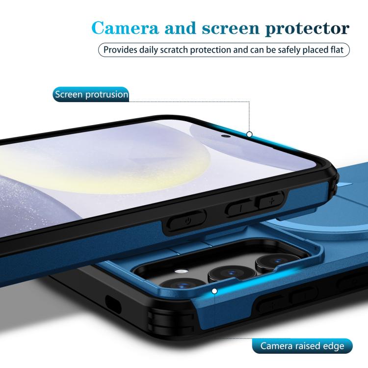 For Samsung Galaxy S24+ 5G Sliding Camshield MagSafe Holder Phone Case