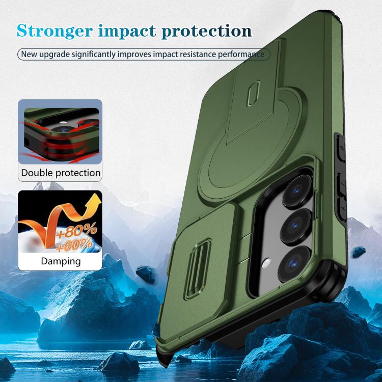 For Samsung Galaxy S24+ 5G Sliding Camshield MagSafe Holder Phone Case