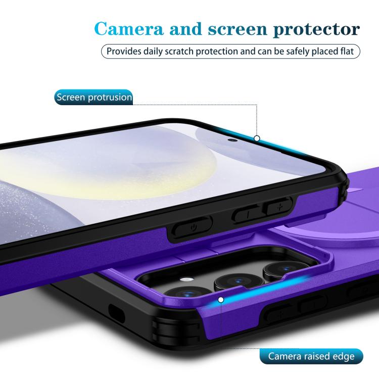 For Samsung Galaxy S24+ 5G Sliding Camshield MagSafe Holder Phone Case
