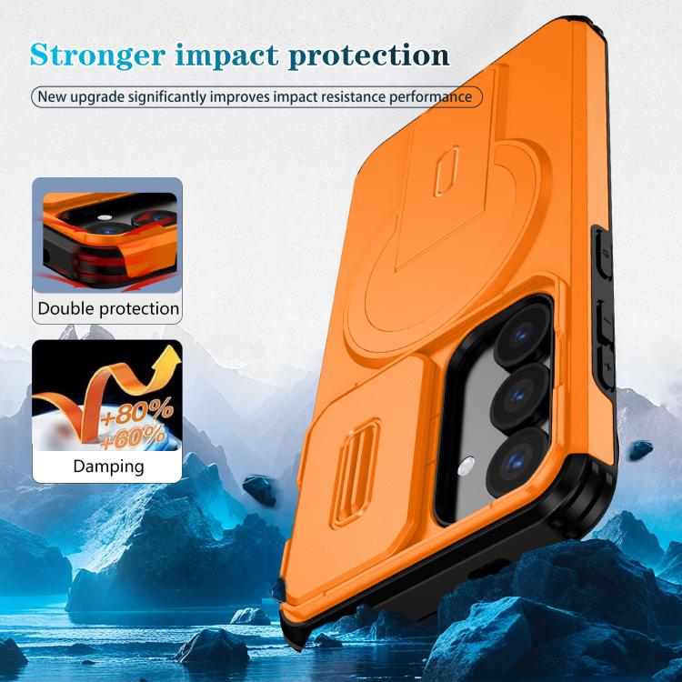 For Samsung Galaxy S25 / S24 5G Sliding Camshield MagSafe Holder Phone Case