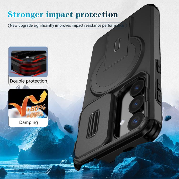 For Samsung Galaxy S25 / S24 5G Sliding Camshield MagSafe Holder Phone Case