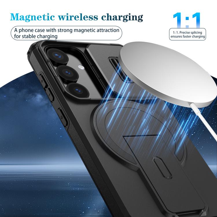 For Samsung Galaxy S25 / S24 5G Sliding Camshield MagSafe Holder Phone Case