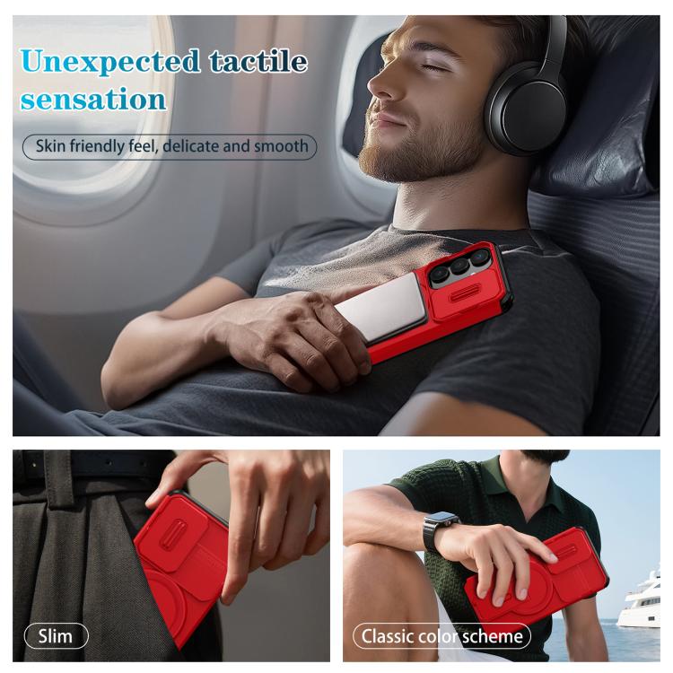 For Samsung Galaxy S25 / S24 5G Sliding Camshield MagSafe Holder Phone Case