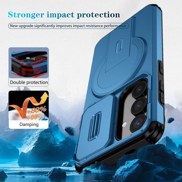 For Samsung Galaxy S25 / S24 5G Sliding Camshield MagSafe Holder Phone Case
