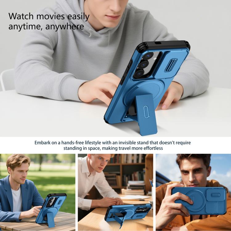 For Samsung Galaxy S25 / S24 5G Sliding Camshield MagSafe Holder Phone Case