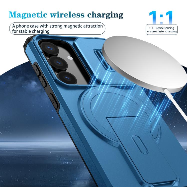 For Samsung Galaxy S25 / S24 5G Sliding Camshield MagSafe Holder Phone Case