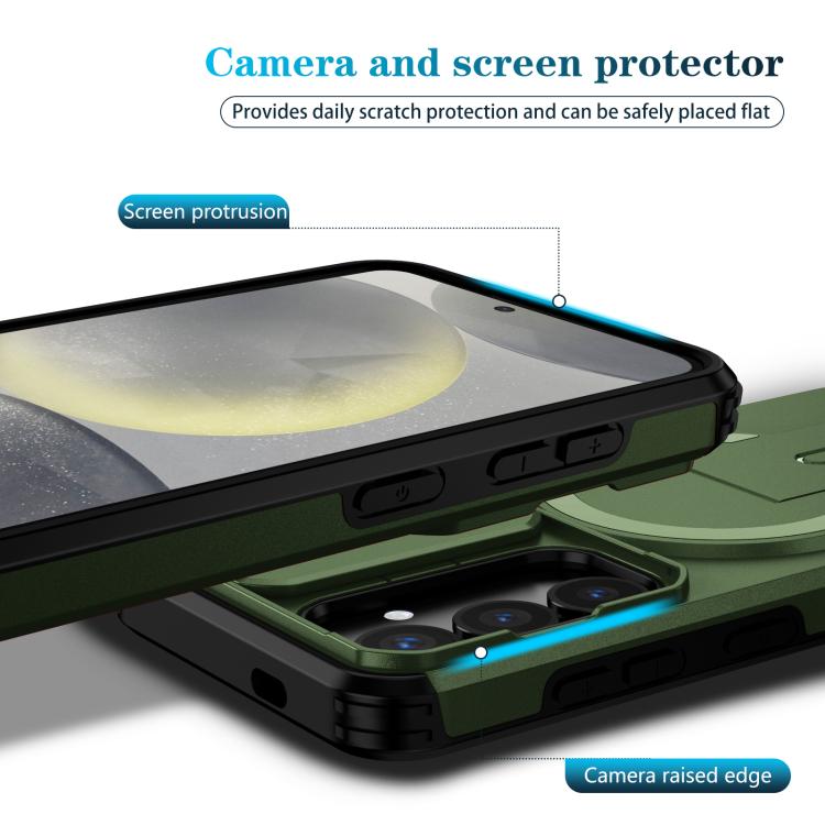 For Samsung Galaxy S25 / S24 5G Sliding Camshield MagSafe Holder Phone Case