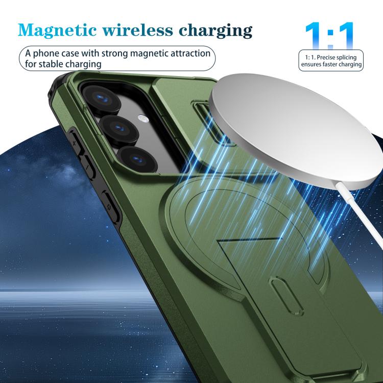 For Samsung Galaxy S25 / S24 5G Sliding Camshield MagSafe Holder Phone Case