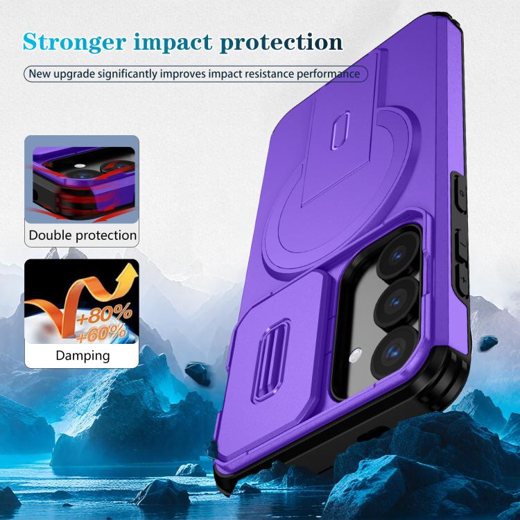 For Samsung Galaxy S25 / S24 5G Sliding Camshield MagSafe Holder Phone Case