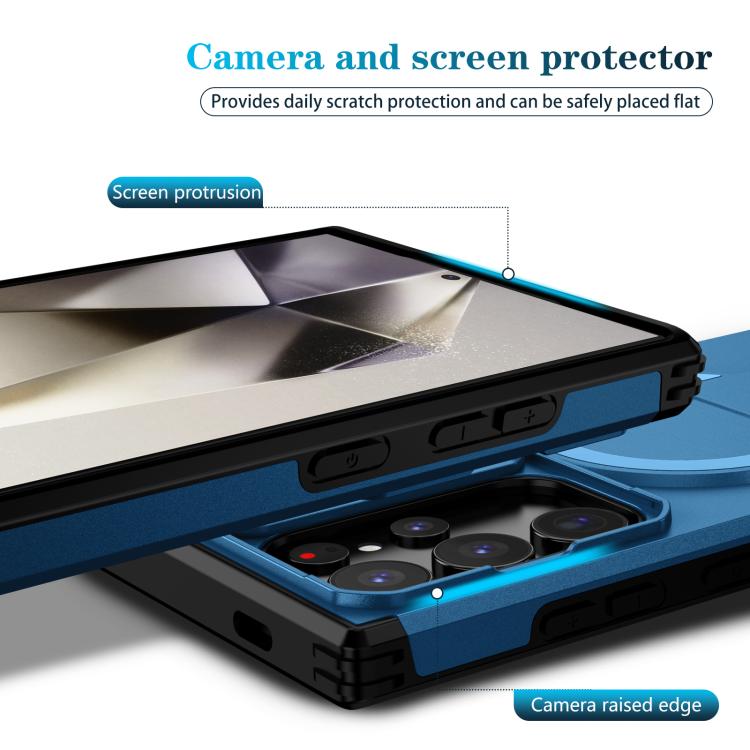 For Samsung Galaxy S24 Ultra 5G Sliding Camshield MagSafe Holder Phone Case