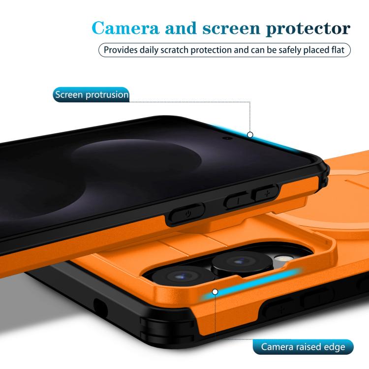 For Samsung Galaxy S25 Edge 5G Sliding Camshield MagSafe Holder Phone Case