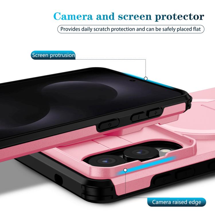 For Samsung Galaxy S25 Edge 5G Sliding Camshield MagSafe Holder Phone Case