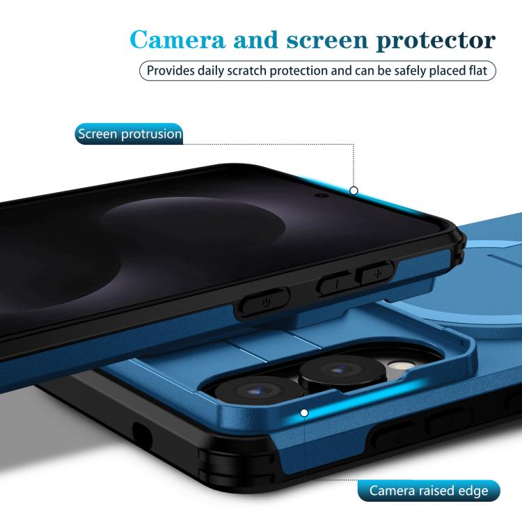 For Samsung Galaxy S25 Edge 5G Sliding Camshield MagSafe Holder Phone Case