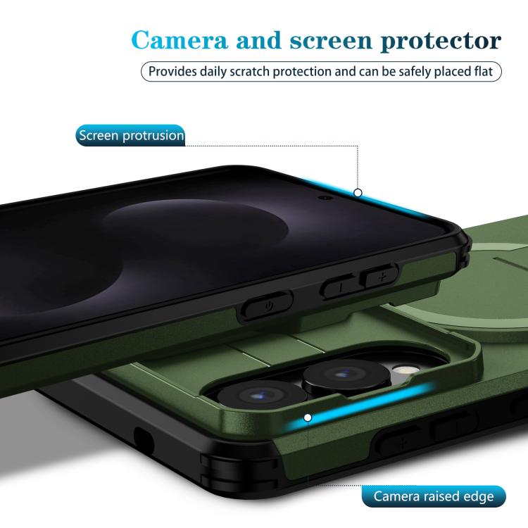 For Samsung Galaxy S25 Edge 5G Sliding Camshield MagSafe Holder Phone Case