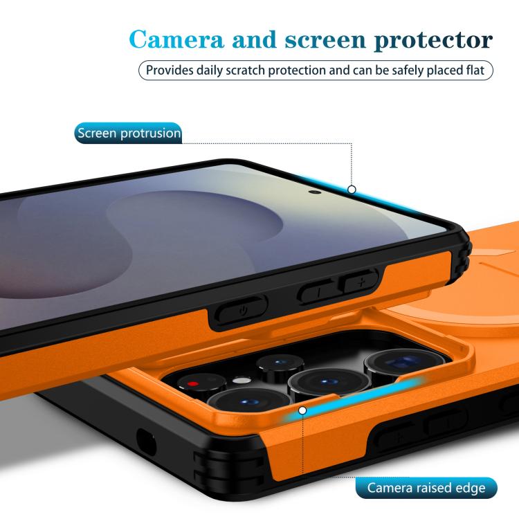 For Samsung Galaxy S25 Ultra 5G Sliding Camshield MagSafe Holder Phone Case