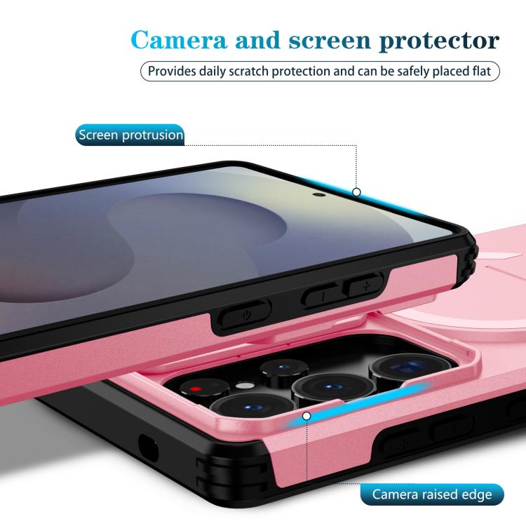 For Samsung Galaxy S25 Ultra 5G Sliding Camshield MagSafe Holder Phone Case