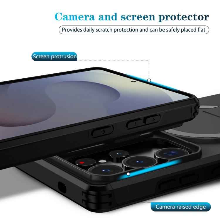 For Samsung Galaxy S25 Ultra 5G Sliding Camshield MagSafe Holder Phone Case