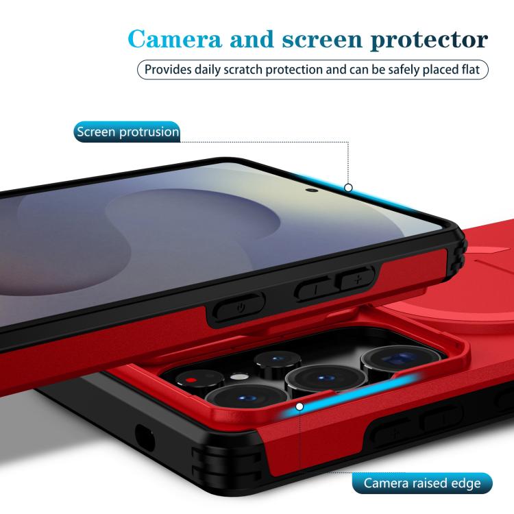 For Samsung Galaxy S25 Ultra 5G Sliding Camshield MagSafe Holder Phone Case