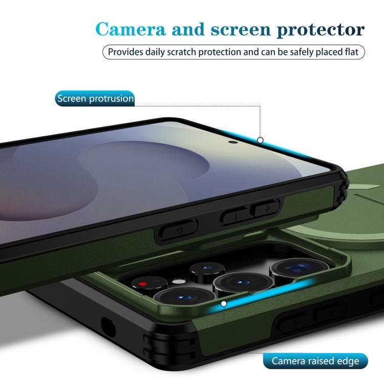 For Samsung Galaxy S25 Ultra 5G Sliding Camshield MagSafe Holder Phone Case