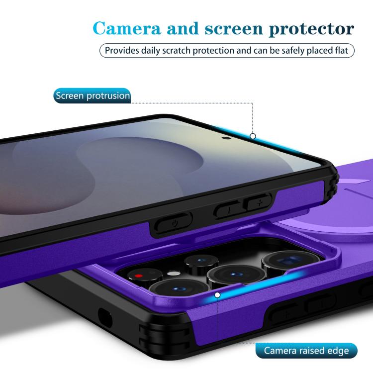 For Samsung Galaxy S25 Ultra 5G Sliding Camshield MagSafe Holder Phone Case