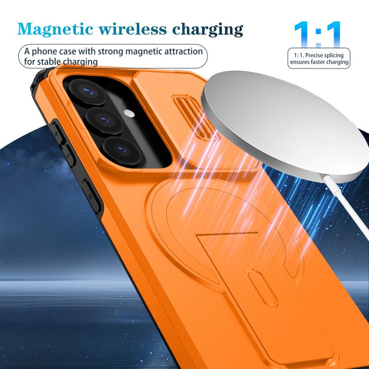 For Samsung Galaxy S26 5G Sliding Camshield MagSafe Holder Phone Case