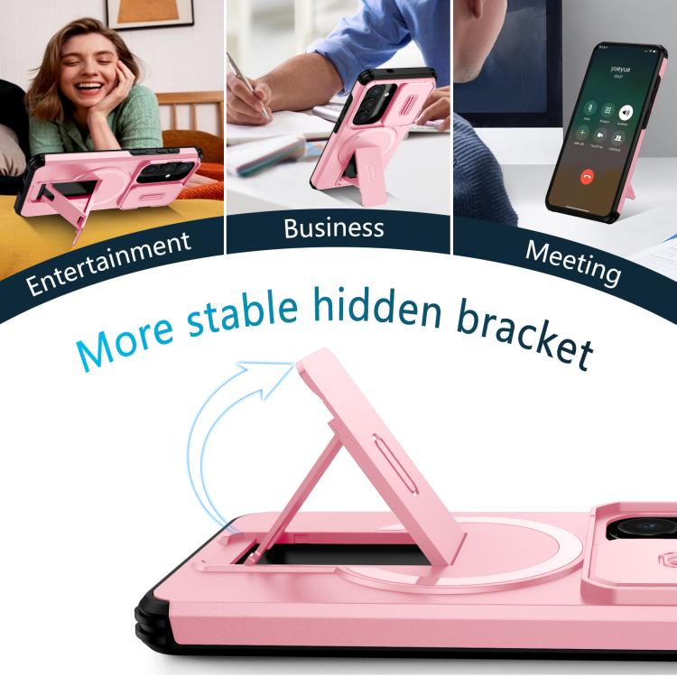 For Samsung Galaxy S26 5G Sliding Camshield MagSafe Holder Phone Case