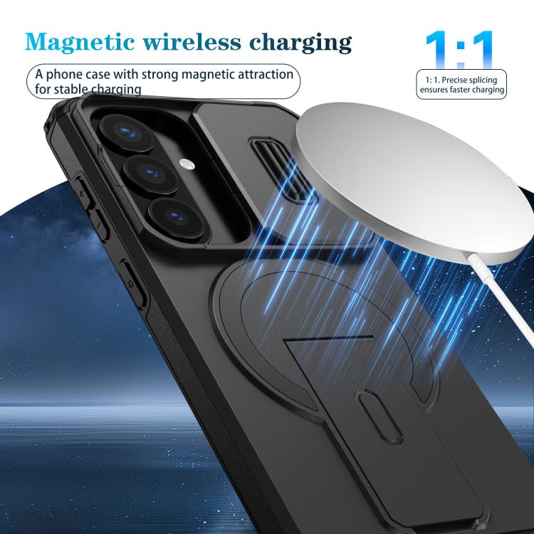 For Samsung Galaxy S26 5G Sliding Camshield MagSafe Holder Phone Case