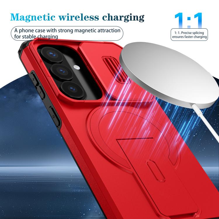 For Samsung Galaxy S26 5G Sliding Camshield MagSafe Holder Phone Case