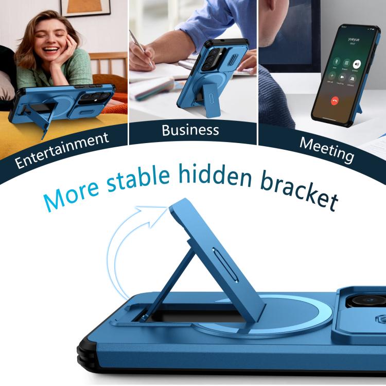 For Samsung Galaxy S26 5G Sliding Camshield MagSafe Holder Phone Case