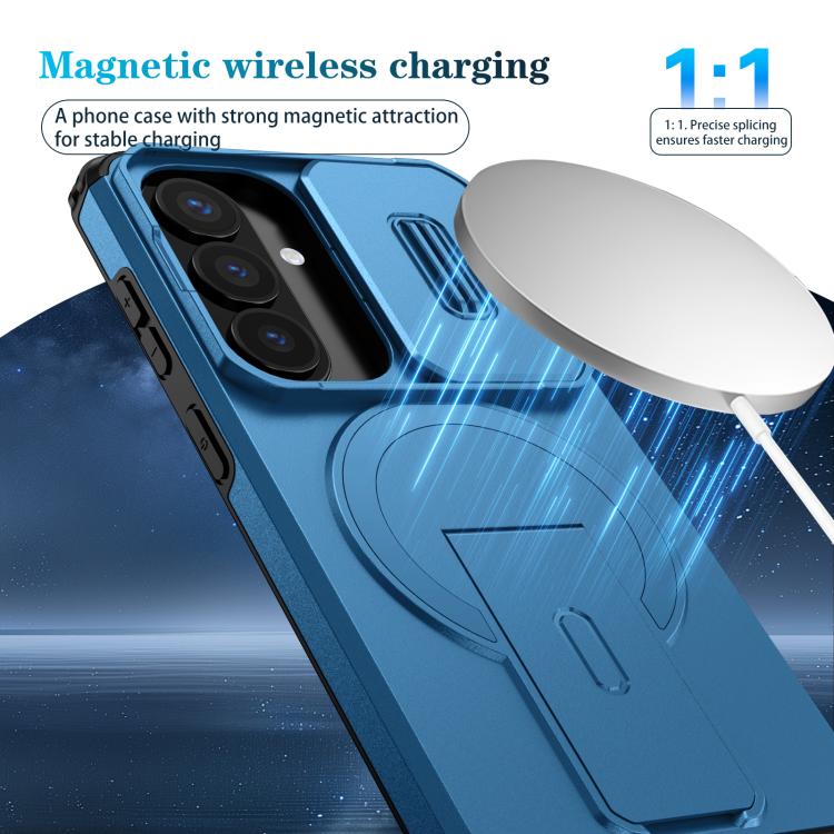 For Samsung Galaxy S26 5G Sliding Camshield MagSafe Holder Phone Case