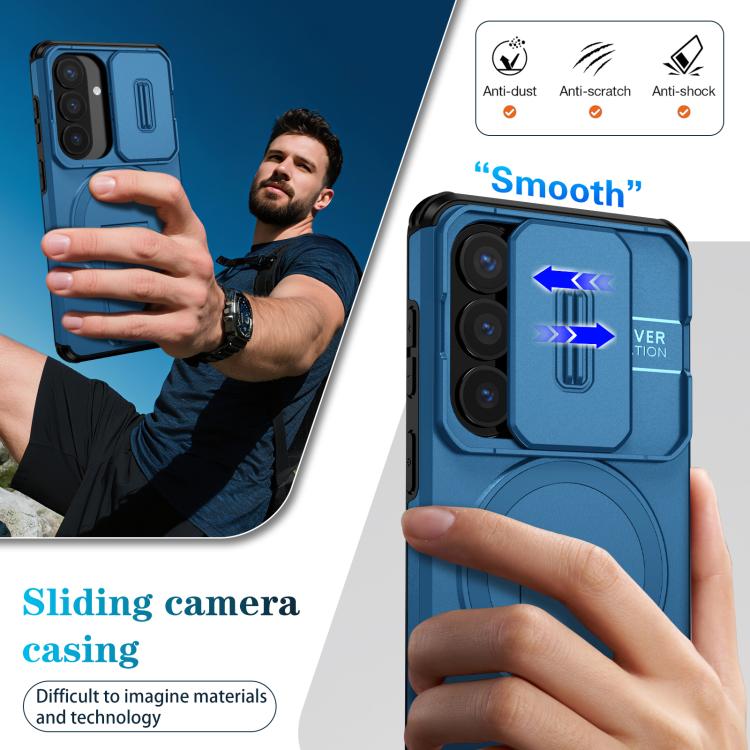 For Samsung Galaxy S26 5G Sliding Camshield MagSafe Holder Phone Case