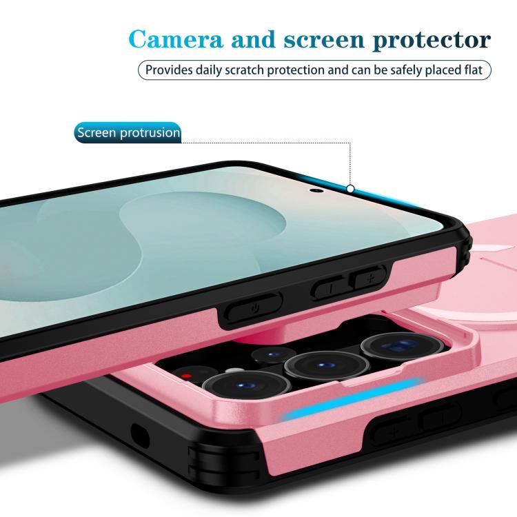 For Samsung Galaxy S26 Ultra 5G Sliding Camshield MagSafe Holder Phone Case