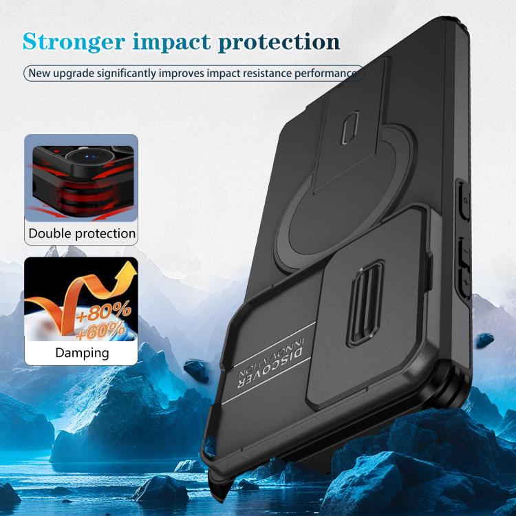 For Samsung Galaxy S26 Ultra 5G Sliding Camshield MagSafe Holder Phone Case