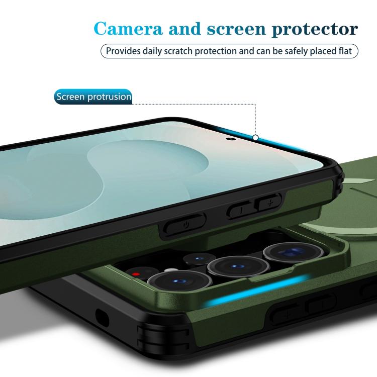 For Samsung Galaxy S26 Ultra 5G Sliding Camshield MagSafe Holder Phone Case