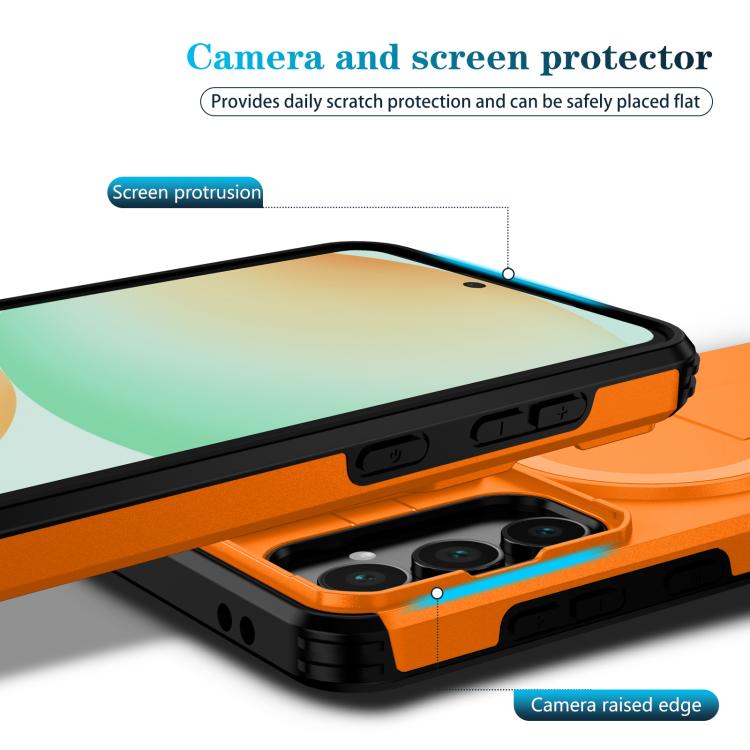 For Samsung Galaxy S24 FE 5G Sliding Camshield MagSafe Holder Phone Case