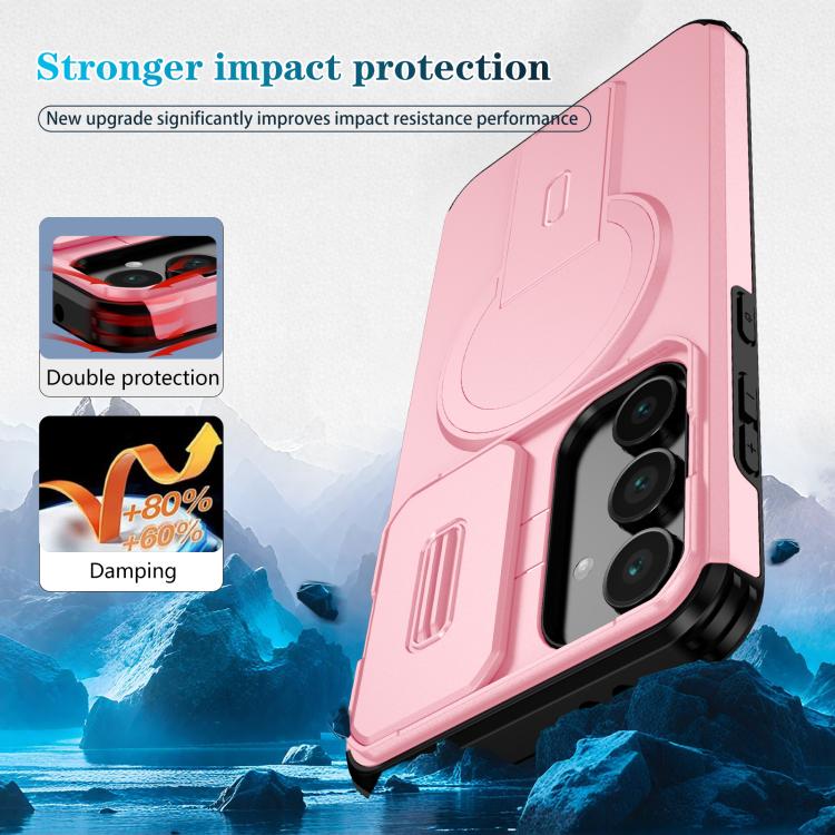 For Samsung Galaxy S24 FE 5G Sliding Camshield MagSafe Holder Phone Case