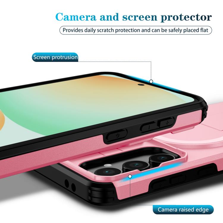 For Samsung Galaxy S24 FE 5G Sliding Camshield MagSafe Holder Phone Case