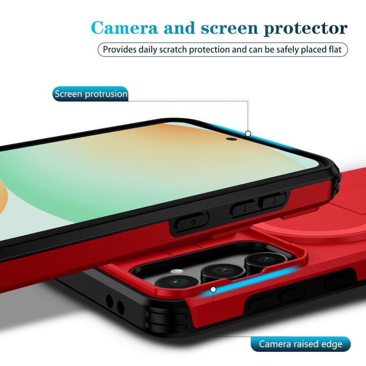 For Samsung Galaxy S24 FE 5G Sliding Camshield MagSafe Holder Phone Case