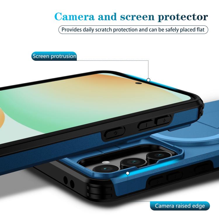 For Samsung Galaxy S24 FE 5G Sliding Camshield MagSafe Holder Phone Case