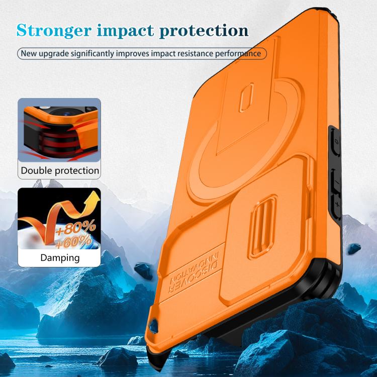 For Samsung Galaxy S23 5G Sliding Camshield MagSafe Holder Phone Case