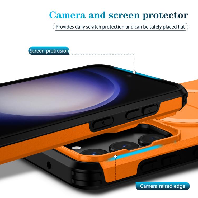 For Samsung Galaxy S23 5G Sliding Camshield MagSafe Holder Phone Case