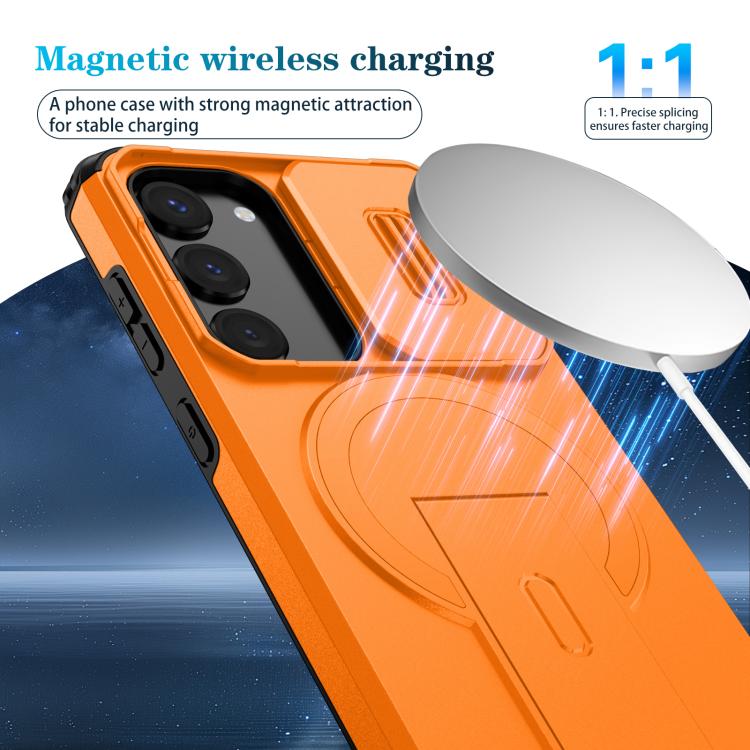 For Samsung Galaxy S23 5G Sliding Camshield MagSafe Holder Phone Case