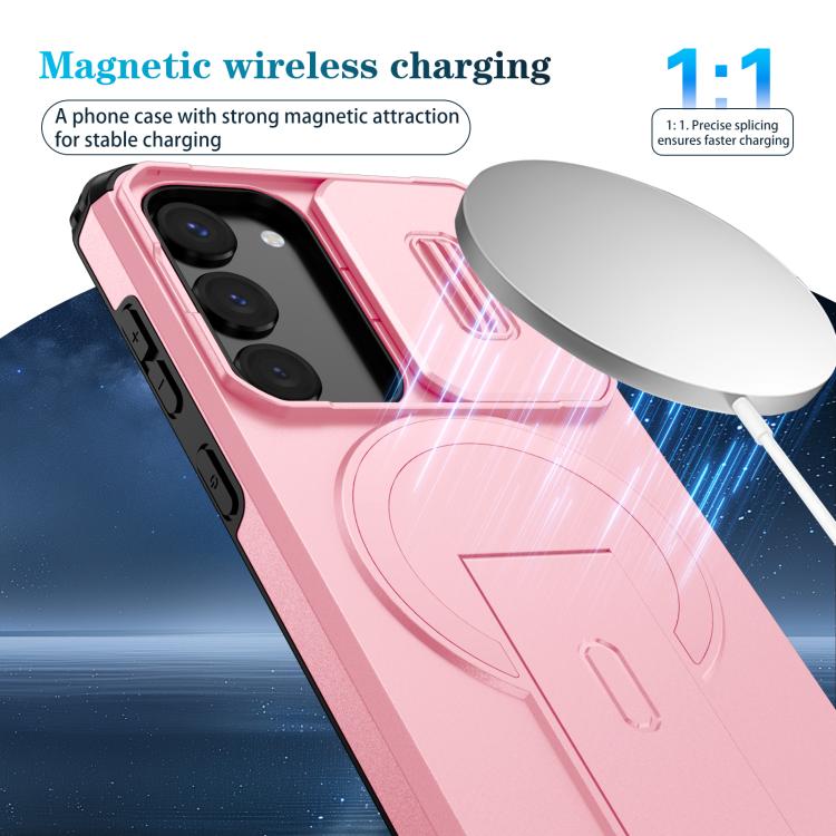 For Samsung Galaxy S23 5G Sliding Camshield MagSafe Holder Phone Case