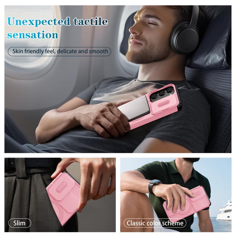 For Samsung Galaxy S23 5G Sliding Camshield MagSafe Holder Phone Case