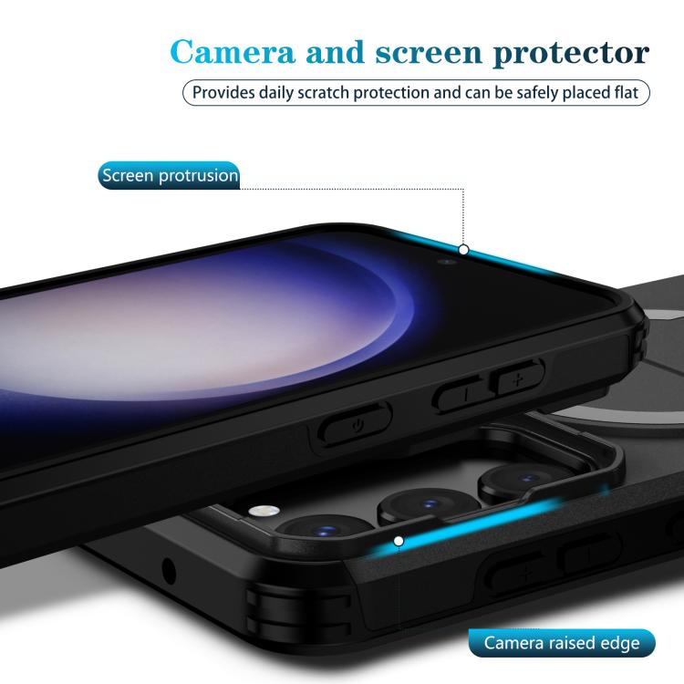 For Samsung Galaxy S23 5G Sliding Camshield MagSafe Holder Phone Case