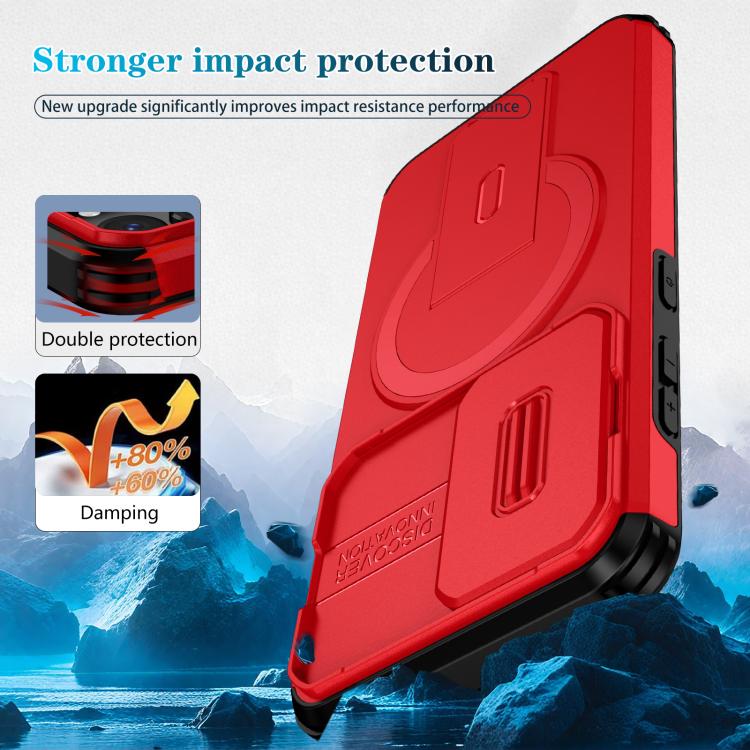 For Samsung Galaxy S23 5G Sliding Camshield MagSafe Holder Phone Case