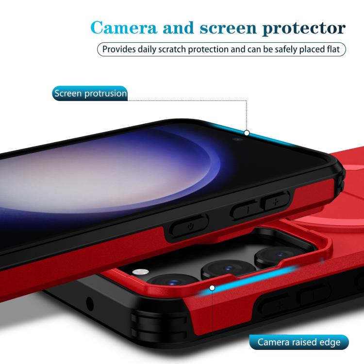 For Samsung Galaxy S23 5G Sliding Camshield MagSafe Holder Phone Case