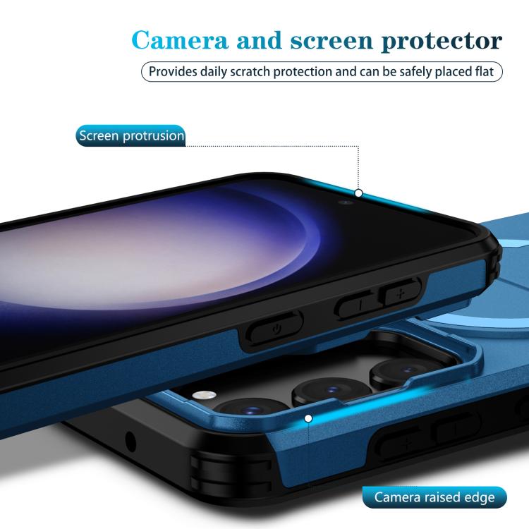 For Samsung Galaxy S23 5G Sliding Camshield MagSafe Holder Phone Case