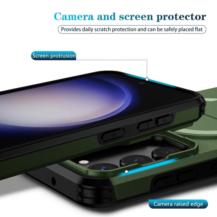 For Samsung Galaxy S23 5G Sliding Camshield MagSafe Holder Phone Case